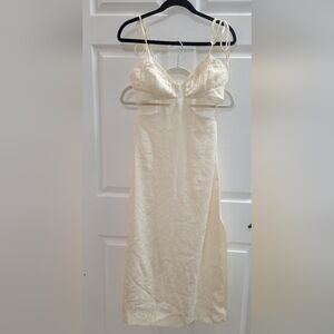 LPA Ivory Backless Dress Gently Used Size S